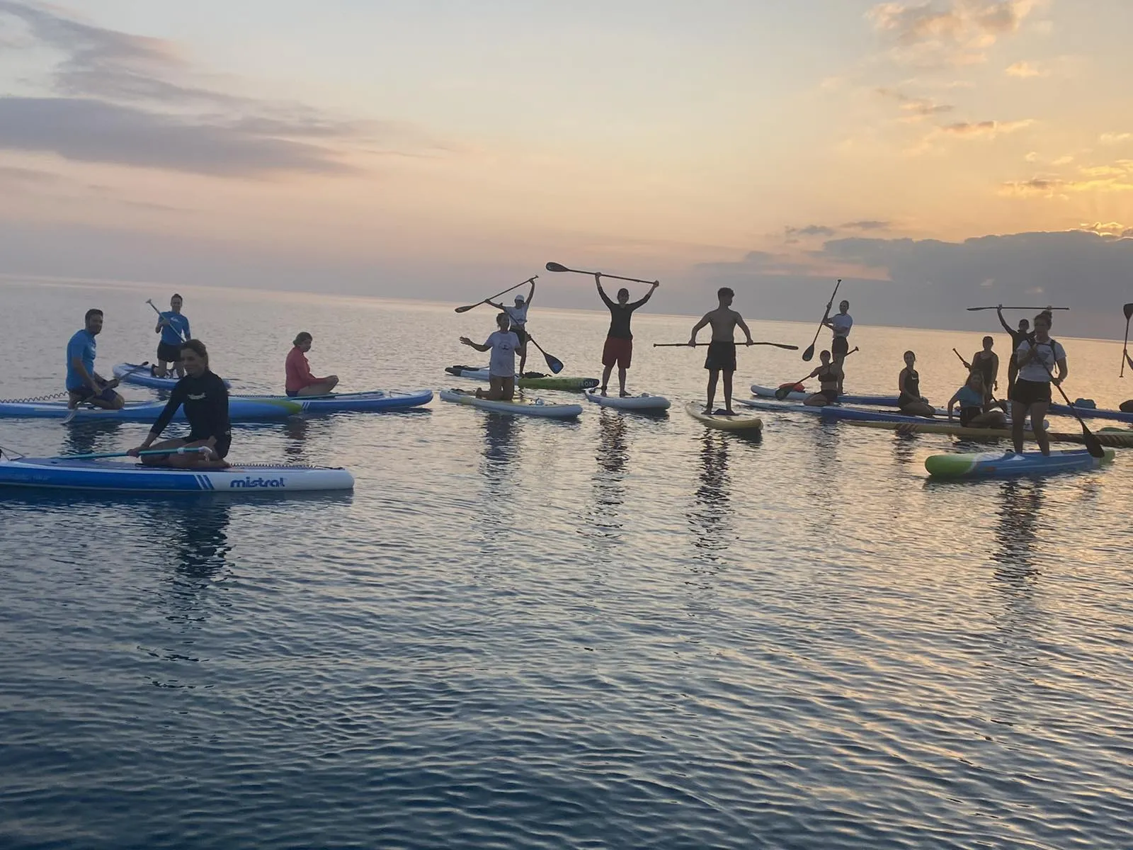 SUP Tour group enjoying Ayia Napa's beautiful waters