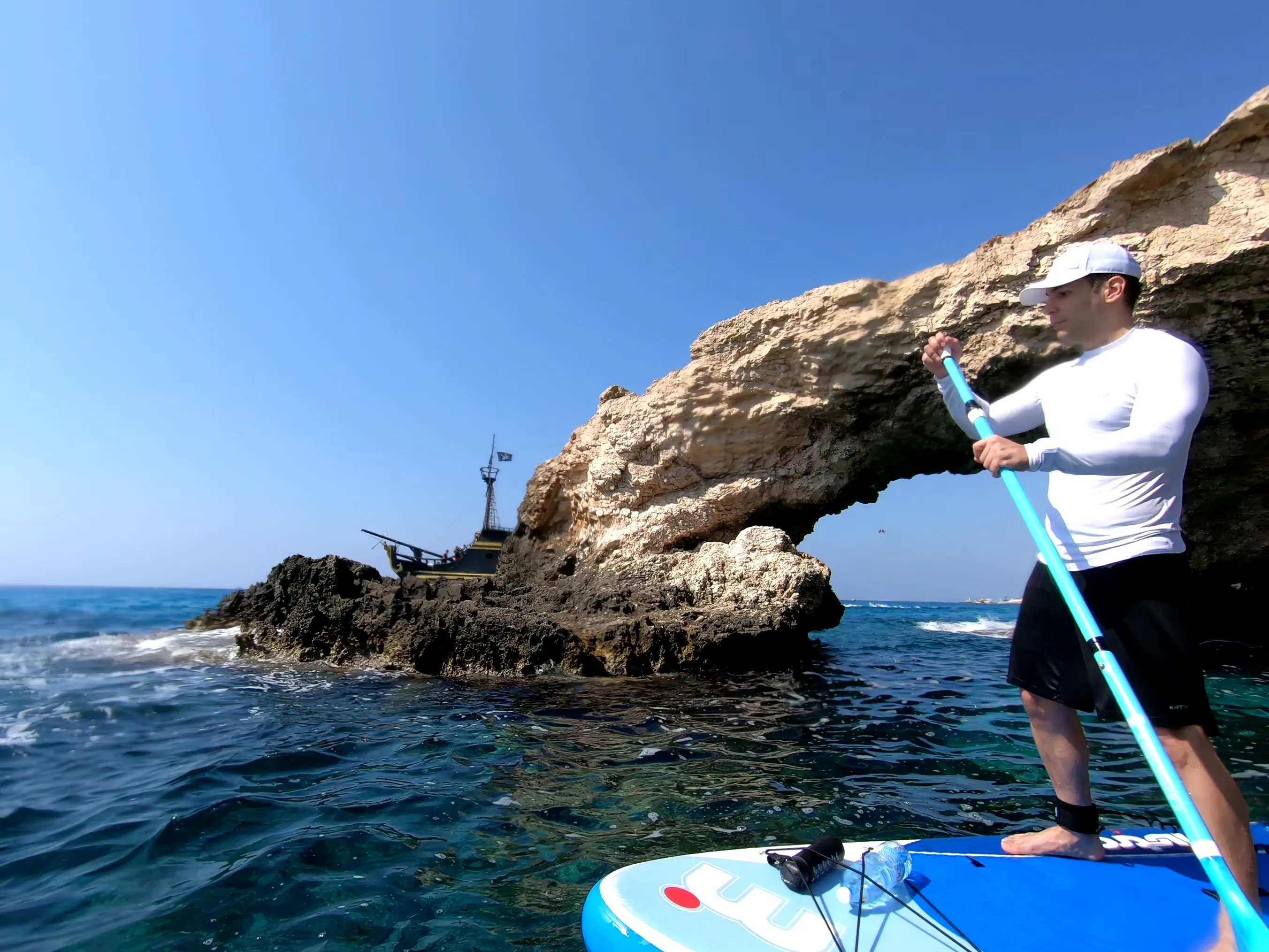 Scenic Beach View during SUP Tour in Ayia Napa