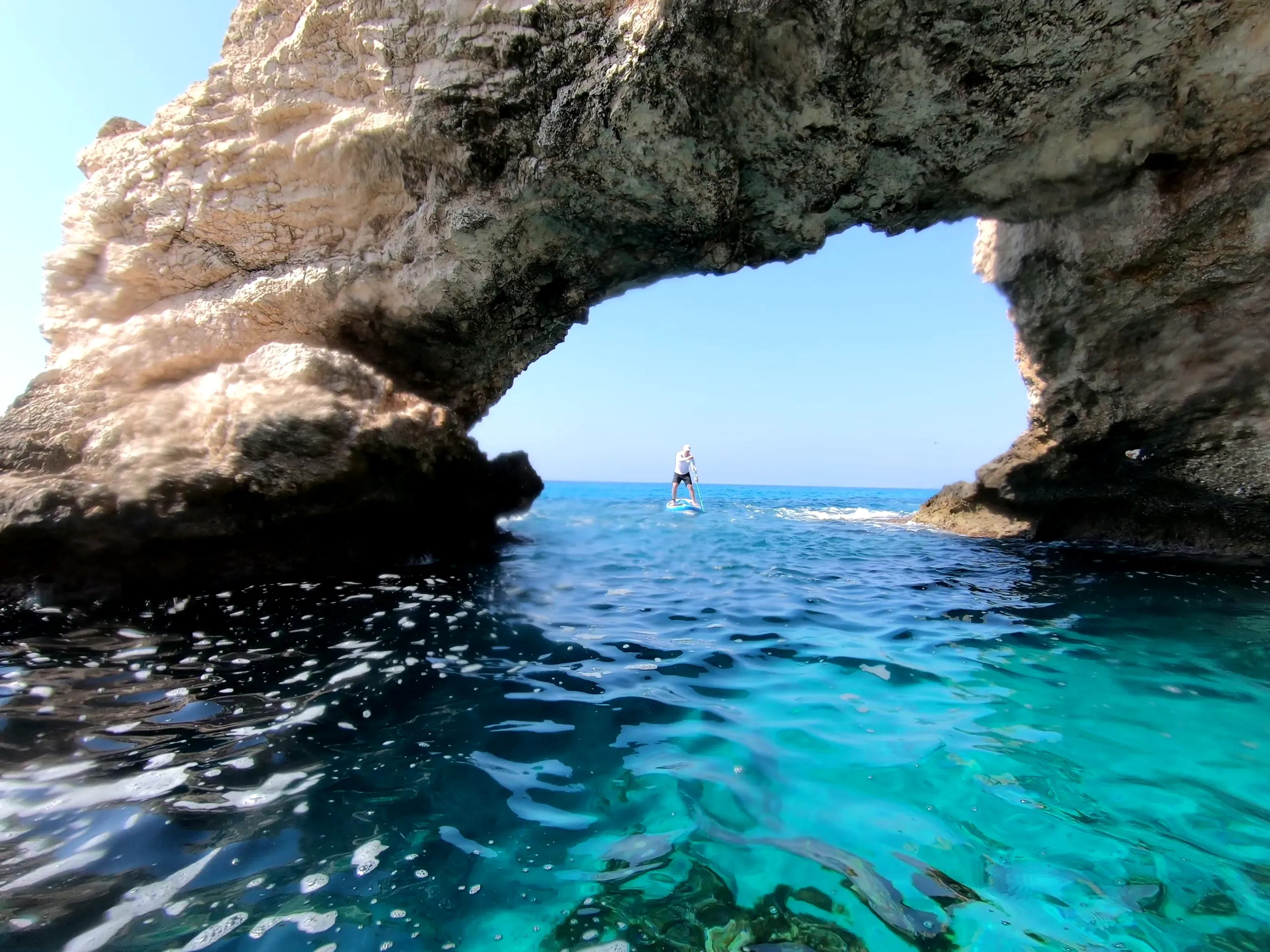 Mediterranean Sea Views from a paddle board in Ayia Napa